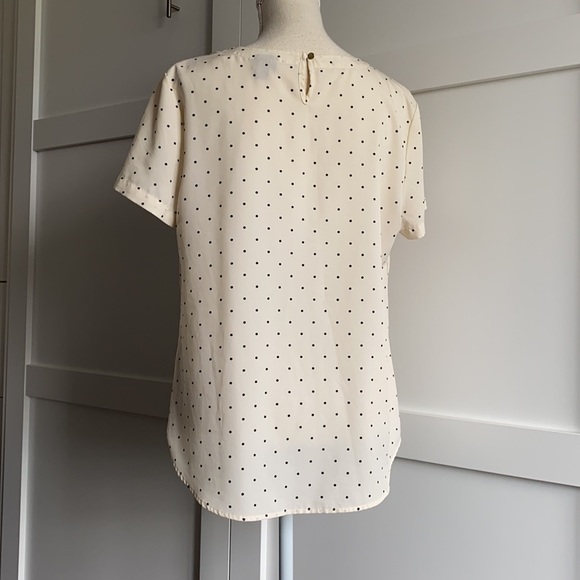 Merona - Off-White with Black Polka Dot Blouse - Picture 3 of 6